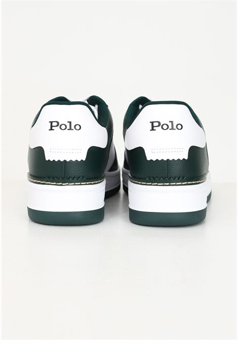 Sneakers bianche e verdi da uomo con logo RALPH LAUREN | 809945252002GREEN